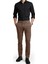 Kahve Esnek Kumaş Slim Fit Beli Lastikli Günlük Spor Pantolon 2601070 1