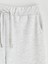 Xsıde Gri Beli Lastikli Geniş Paça Kadın Eşofman Altı 5