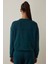 Koyu Yeşil Modal Şardonlu Sweatshirt 5