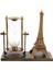 Retro Eyfel Kulesi ve Kum Saati Dekoratif Ahşap Görünümlü Masa Biblosu - I85H91N5-3A98VS 4