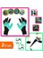 Toprak Kazma Bahçe Eldiveni + Fide Dikme Aparatı - Kullanışlı - 2li Set 6R8PE4 1