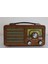 RT-755 Nostaljik Ahşap Radyo Bluetooth Hoparlör USB / Fm / Aux Destekli 3