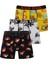 Erkek Çok Renkli 3’lü Desenli Boxer Seti – %95 Pamuk %5 Elastan Likralı Rahat Esnek Iç Giyim 2603105 1