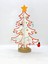 22.5 cm Beyaz Ahşap Masa Üstü Yılbaşı Ağacı | Karlı Temalı Mini Noel Dekor Süsü 2