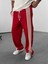 Şeritli Kırmızı Erkek Baggy Pantolon COC1060 1