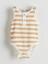 Yeni Sezon Bisiklet Yaka Çizgili Erkek Bebek Çıtçıtlı Bodysuit 2'l 3
