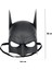 Siyah Renk Çocuk Boy Arkadan Lastikli Batman Maskesi A Kalite 20X14 cm 1