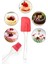 Tereyağı Bıçağı - Mini Spatula 6 Adet + 2 Parça Silikon Spatula Pasta Fırçası - 2li Set SG579F 4