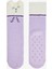 Lila Cuteness Fluffy Nakışlı Soket Çorap 1