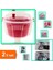 Salata Kurutucu Süzgeçli + Tencere Kapak Organizeri 6 Bölmeli - 2li Set Salata 1