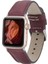 Apple Watch Uyumlu Deri Kordon 42-44-45MM Fl6 Bordo 1