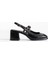 Faye Siyah Rugan Kadın Topuklu Ayakkabı 1