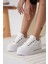 Alice Beyaz Kadın Gizli Topuklu Sneaker 2