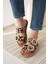 Tyna Süet Leopar Taşlı Kadın Terlik 6