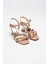 Kendy Rose Gold Taşlı Kadın Topuklu Sandalet 2