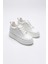 Lauren Kadın Gizli Topuk Mat Beyaz Spor Ayakkabı 3