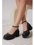 Marla Kadın Siyah Bilekten Baretli Günlük Ayakkabı 6