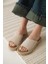 Grey Süet Bej Kadın Terlik 1