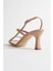 Monya Kadın Nude Topuklu Sandalet 7