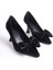 Agnes Kadın Fiyonk Detaylı Siyah Topuklu Ayakkabı 1