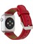Apple Watch Uyumlu Deri Kordon 42-44-45MM Erc2 Kırmızı 2