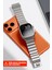 Apple Watch 4/5/6/7/8/9/10/se 44MM/45MM ve Seri 10/11 46MM Uyumlu Titanyum Silikon Kordon 6