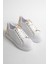 Vega Altın Detaylı Beyaz Kadın Spor Ayakkabı 6