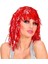 Kırmızı Işıltılı Metalize Parti Peruğu 1