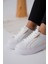 Nova Kadın Gold Detaylı Beyaz Sneaker 5