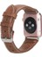 Apple Watch Uyumlu Deri Kordon 42-44-45MM Nm1-As2 Taba 2