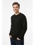 Erkek Sıfır Yaka Selanik Sweatshirt Regular Kalıp BGL-ST04926 2