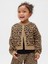 Kız Bebek Kahverengi Leopar Desenli Hırka 1