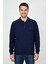 Erkek Polo Yaka Cepli Selanik Sweatshirt Regular Kalıp BGL-ST04923 1