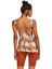 Argento 0551-9165 Yaprak Desenli Yarı Kapalı Taytlı Tankini 2