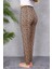 Kadın Beli Lastikli Desenli Pijama Alt Leopar - 4539 3