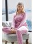 Büyük Beden Kalp ve Yıldız Desenli Pijama Takımı 2