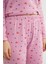 Büyük Beden Kalp ve Yıldız Desenli Pijama Takımı 7