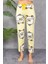 Kadın Beli Lastikli Civciv Desenli Pijama Alt Sarı - 4544 8