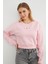 3 Iplik Ayıcık Nakışlı Crop Sweatshirt 1