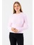 Kadın Bisiklet Yaka Fitilli Detaylı Triko Kazak Pembe - 25-567 1