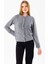 Kadın Bisiklet Yaka Düğmeli Yumuşak Dokulu Hırka Gri - 2686 5