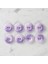 Loren Crafts 8'li Düğme Mor - 1136 2