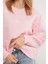 3 Iplik Fiyonk Nakışlı Oversize Sweatshirt 3
