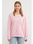 3 Iplik Fiyonk Nakışlı Oversize Sweatshirt 4