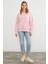 3 Iplik Fiyonk Nakışlı Oversize Sweatshirt 6