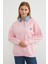 3 Iplik Ayıcık Nakışlı Polo Yaka Denim Detaylı Sweatshirt 2