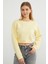 3 Iplik Kalp Aksesuarlı Crop Sweatshirt 2