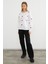3 Iplik Kalp Nakışlı Oversize Sweatshirt 5