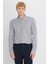 Pamuklu Tailored Slim Fit Dar Kesim Düğmeli Yaka Örme Gömlek 1