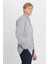 Pamuklu Tailored Slim Fit Dar Kesim Düğmeli Yaka Örme Gömlek 3